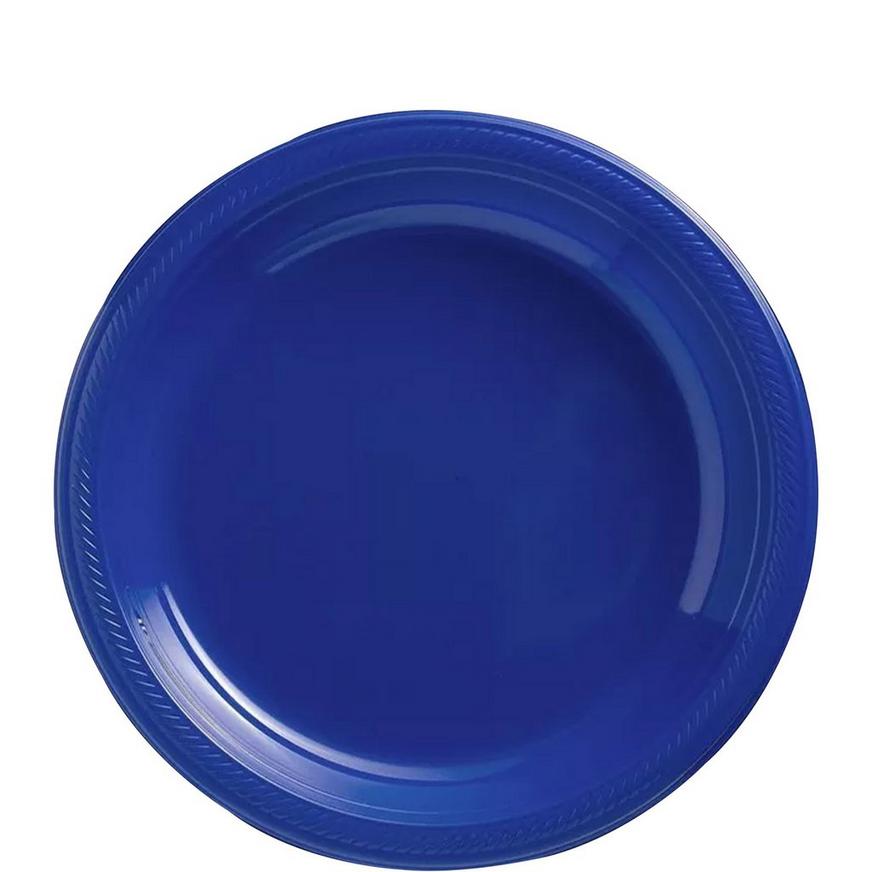 Royal Blue Plastic Dessert Plates 20ct